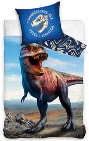 TipTrade Bavlnené obliečky 140x200 + 70x90 cm - Nesmteľný T-Rex