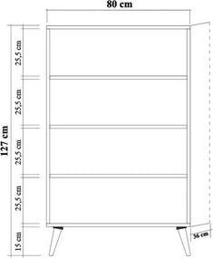 Skrinka Mega Sonoma Oak Stripes I