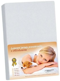 Bellatex Jersey prestieradlo s elastanomsvetlosivé, 140 x 200 cm, 140 x 200 cm