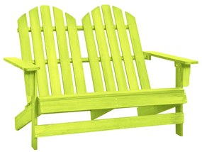 2-miestna záhradná stolička Adirondack jedľový masív zelená 315906