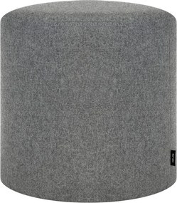 Sivý vlnený taburet Folk – noo.ma