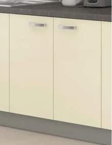 Dolná kuchynská skrinka Karmen 80D, 80 cm, šedá/krémová%