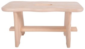 Stolička z borovicového dreva v prírodnej farbe Tirolo – Rojaplast