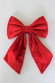 Červená zamatová mašľa 27cm