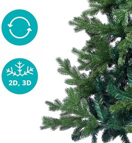 3D umelý stromček s kovovým stojanom, rôzne veľkosti- 150 cm