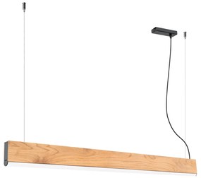 Závesné LED svietidlo Lykke 120, 1x LED 29w, 3000k, drevo