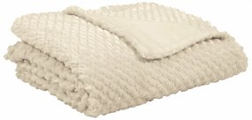 Béžový pléd Tiseco Home Studio Pine, 150 × 200 cm