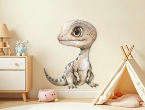 drevko |  Detský obraz Okatý dinosaurus  60 x 475 cm