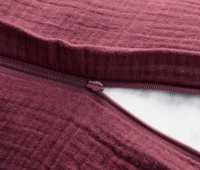 Poťahy na vankúše so vzorom mušlí, 2 ks, bordovočervené, cca 80 x 40 cm