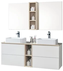 Mereo, Mereo Aira, kúpeľňová skrinka 121 cm, Multidecor, Šedá supermat, MER-CN793SSEDA