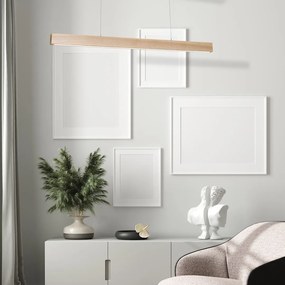 Závesné LED svietidlo Timber, 1x LED 18w, 3000k, drevo