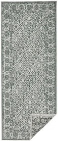 NORTHRUGS - Hanse Home koberce Kusový koberec Twin-Wendeteppiche 103115 grün creme – na von aj na doma - 120x170 cm