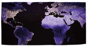 Sablio Uterák Svetelná mapa sveta - 30x50 cm