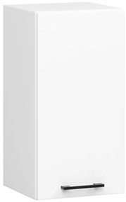 Rohová kuchynská linka OLIVIA 3 m s vitrínou biela