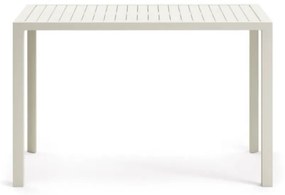 Zahradný barový stôl ilupa 150 x 77 cm biely MUZZA