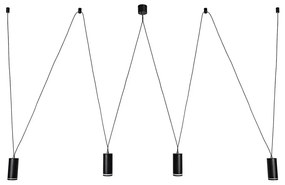 Rabalux 73038 - Luster na lanku SENOBIA 4xGU10/5W/230V pavúk