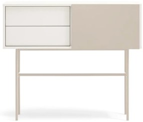 Béžovo-krémový konzolový stolík 35x110 cm Nube – Teulat