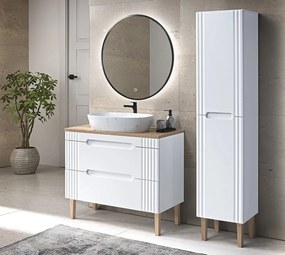 Závěsná skříňka pod umyvadlo Fiji 120 cm bílá