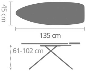 Brabantia Žehliaca doska Titan Oval