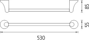 Nimco Držiak na uteráky MONOLIT - MO 4046-26