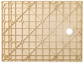 Erga Hyper, SMC sprchová vanička 80x80x2,6 cm + sifón, béžová matná, ERG-V06-SMC-8080S-BG