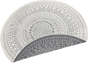 NORTHRUGS - Hanse Home koberce Kusový koberec Twin-Wendeteppiche 103143 creme grau - 200x200 (průměr) kruh cm