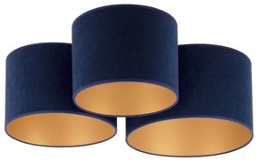 Duolla - Stropné svietidlo ROLLER TRIO 3xE27/60W/230V modrá