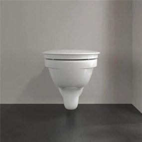 VILLEROY &amp; BOCH ViCare závesné WC s hlbokým splachovaním bez vnútorného okraja, 360 x 595 mm, biela alpská, s povrchom CeramicPlus, 4695R0R1