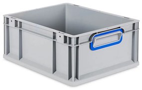Sada 10 kusov - Eurobox Next Gen 2.0 - Stohovateľná nádoba s uzavretými rukoväťami - Modrá - 400 x 300 x 170 mm