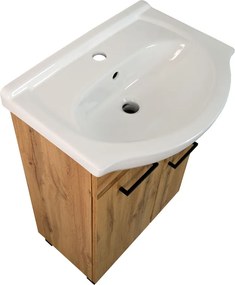 Comodo Kúpeľňová skrinka s keramickým umývadlom Luka OW S 55