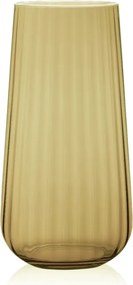SKLENENÁ VÁZA RONA DECO FADE CITRINE 25CM
