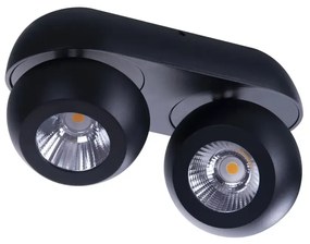 LED bodové svetlo Ojos 2 čierne