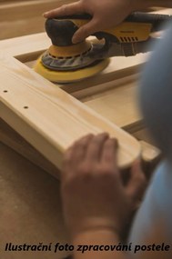 Detská poschodová posteľ z masívu borovice MARCELA so šuplíkmi - 200x90 cm - PRÍRODNÁ BOROVICA