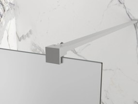 Erga Paris, sprchová zástena Walk-In 60x200 cm, 8mm sklo námraza, brúsená oceľ, ERG-V02-PARIS-060x200-FR-BS