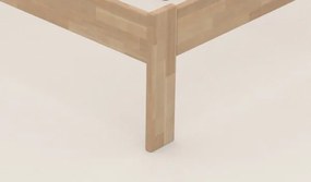 Skrátená posteľ Mystic 90x190 cm, prírodný buk