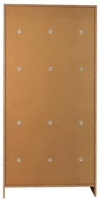 Drevená šatníková skrinka Visio - 6 boxov, 90 x 45 x 185 cm, cylindrický zámok, buk