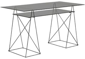 Polar písací stôl čierny 135x65 cm
