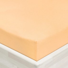 Jersey napínacie prestieradlo JR-004 Marhuľové 80 x 200 - výška 20 cm