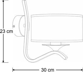 BRILAGI - Nástenné svietidlo SAPHIRE 1xE27/15W/230V krémové/zlaté/patina