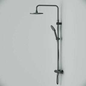 Sprchový systém AM.PM Hit F07TA422 s termostatickousprchovou batériou, čierny