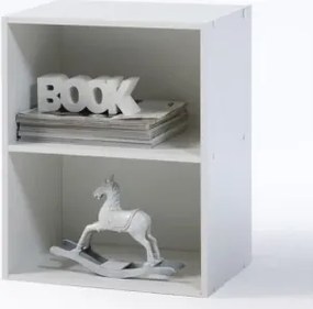 Nízky regál Kub, biely%