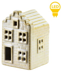 Vánoční keramická LED dekorace Larsen II bílá