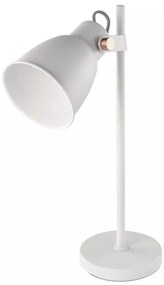 EMOS Bielá stolová lampa pre žiarovku E27 Z7621W