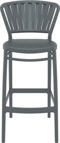 PORTOFINO BAR 75 záhradná barová stolička dark grey