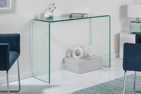 Nemecko -  Extravagantný sklenený konzolový stôl FANTOME 100 cm transparentný