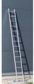 Hliníkový jednodielny rebrík ALVE EUROSTYL, 1x14 priečok, dĺžka 3,98 m