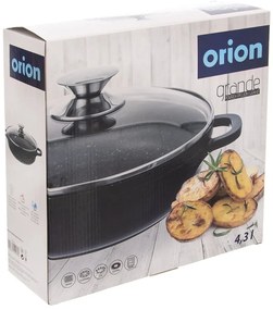 Kastról s nepriľnavým povrchom Pfluon Granit so sklenenou pokrievkou Orion Grande, ⌀ 28 cm