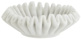 MADAM STOLTZ Mramorová miska White Ø 18 cm