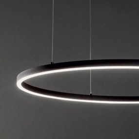 IdealLux 229515 ORACLE SLIM D700mm závesné LED svietidlo 38W 4300/2220lm 3000K IP20 čierna