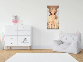 Gario Maľovanie podľa čísel Anjel v tlmených farbách Rozmery: 40 x 80 cm, Rámovanie: S vnútorným rámom